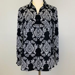Jones New York Button Front Blouse, Size M